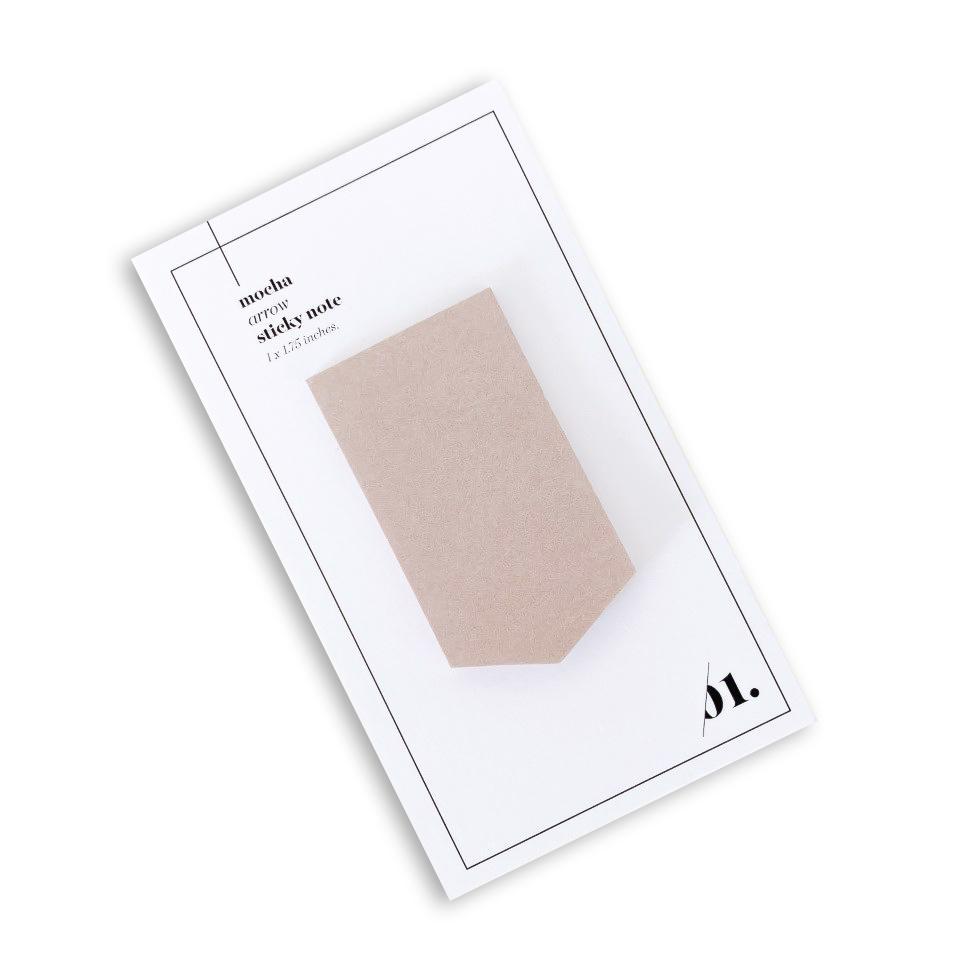 ARROW STICKY NOTES | MOCHA