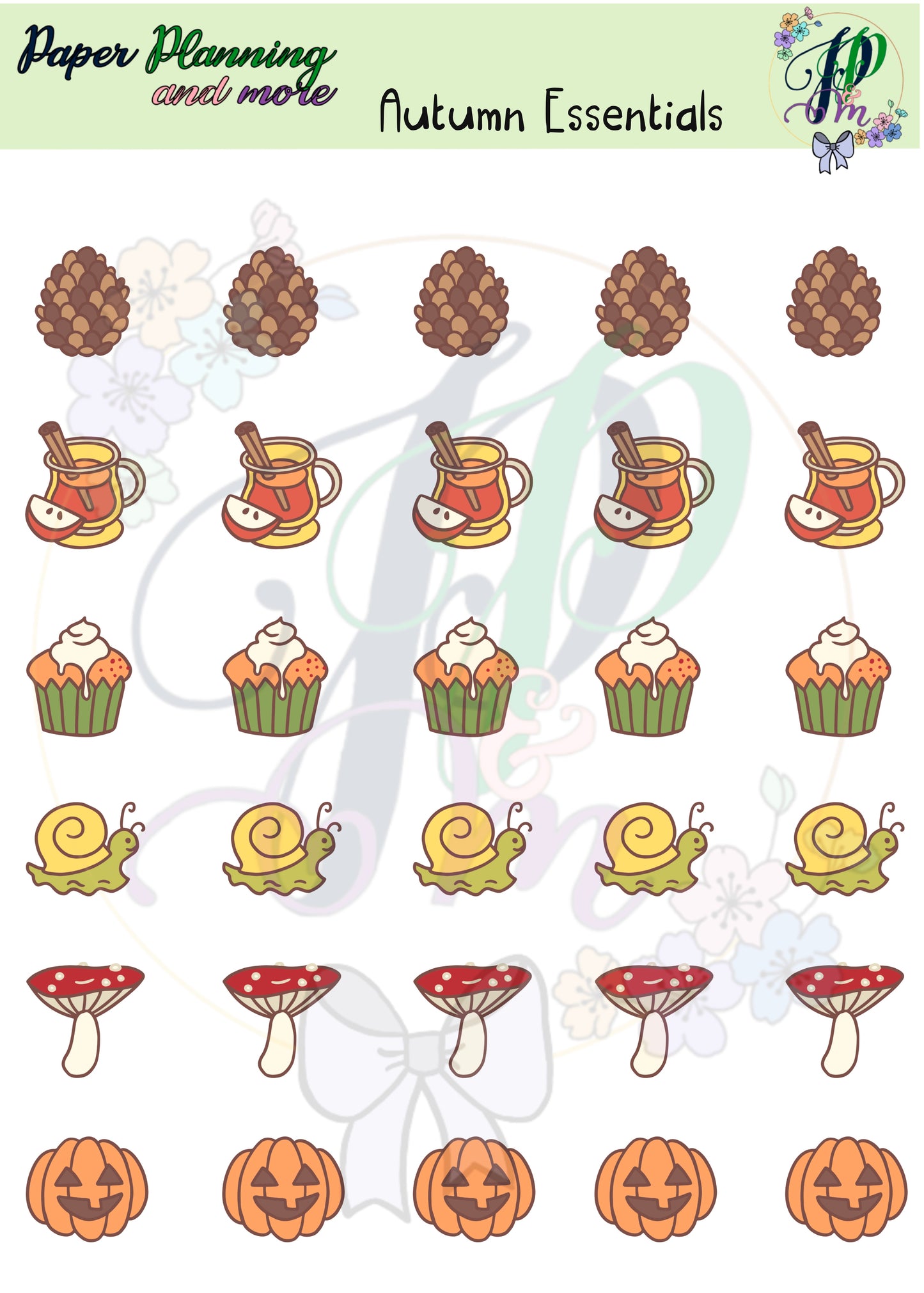 Autumn Essentials Sticker Sheet