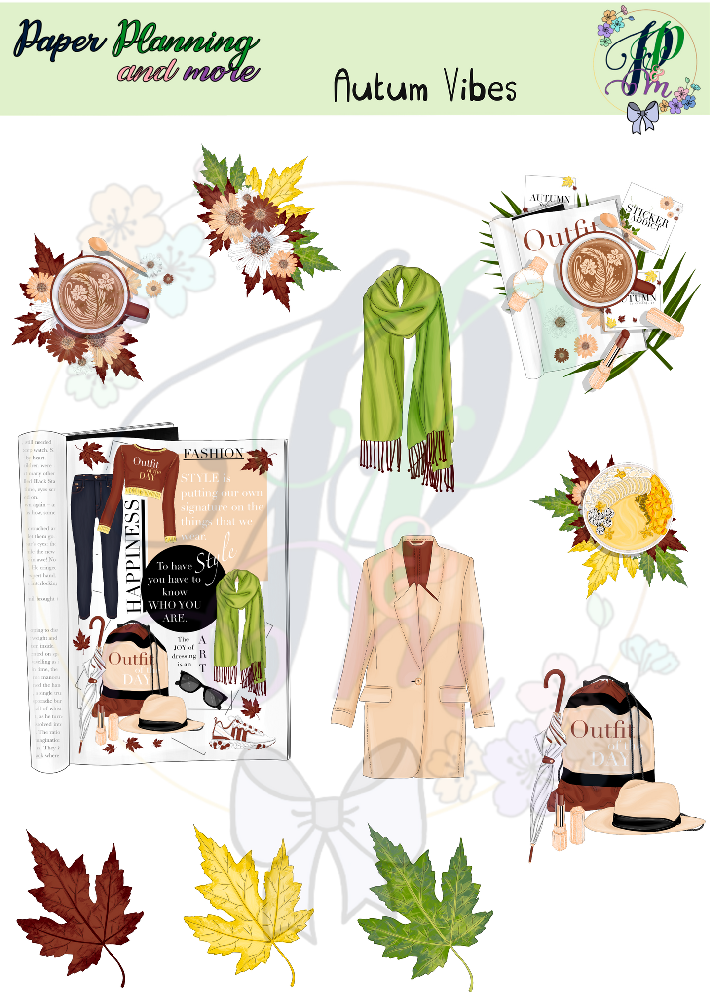 Autumn Vibes Sticker Sheet