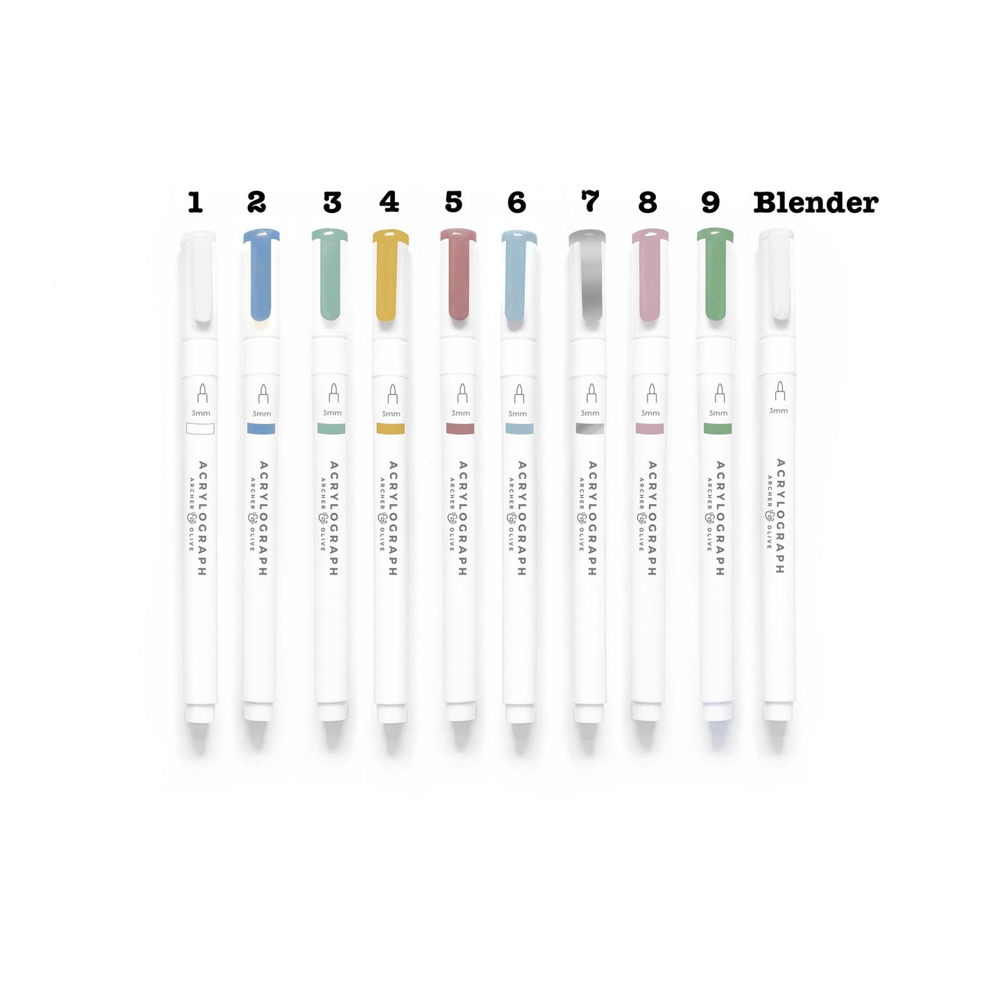 Acrylograph Pens Spring Awakening Collection 0.7mm Tip