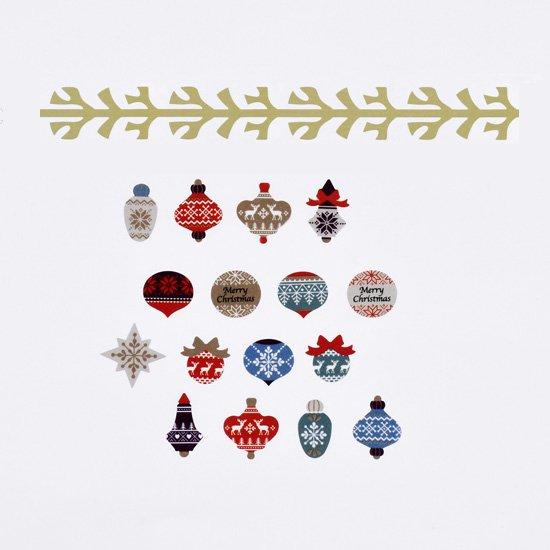 Bande - Masking Art Kit - Washi roll sticker & washi tape Christmas Nordic Tree