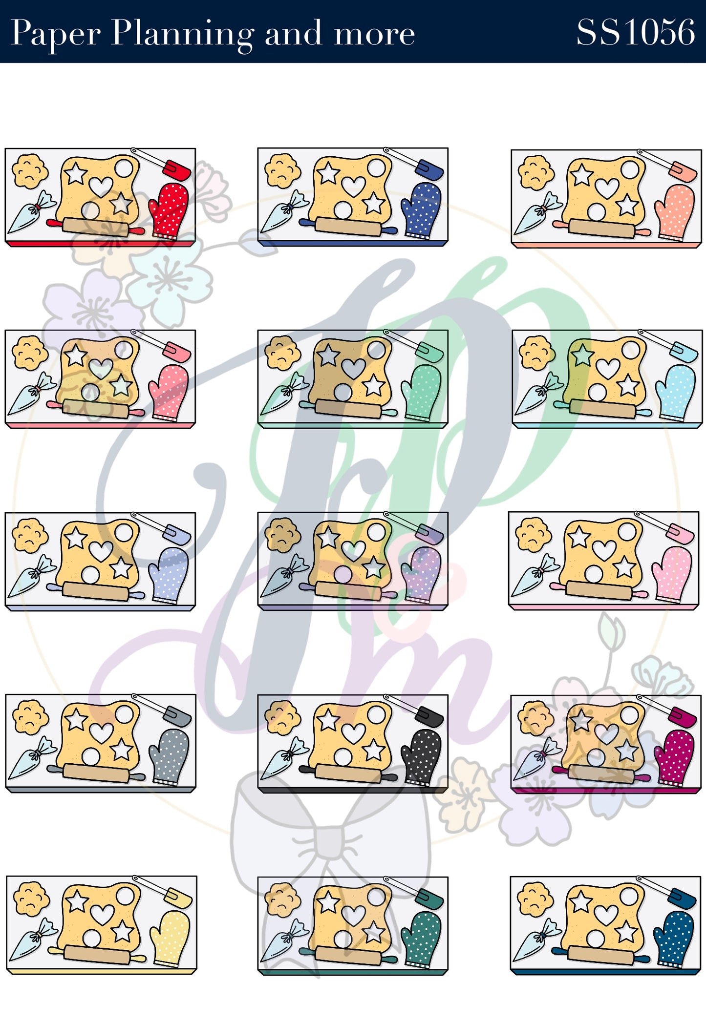 Baking Flat Lay Sticker Sheet
