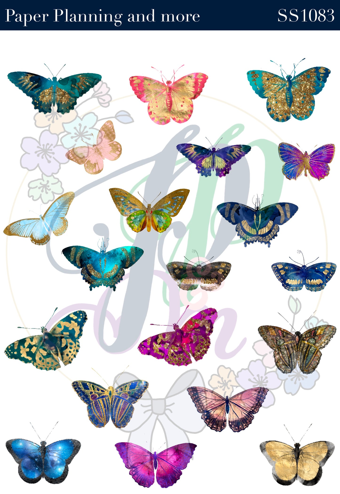 Butterflies 1 Sticker Sheet