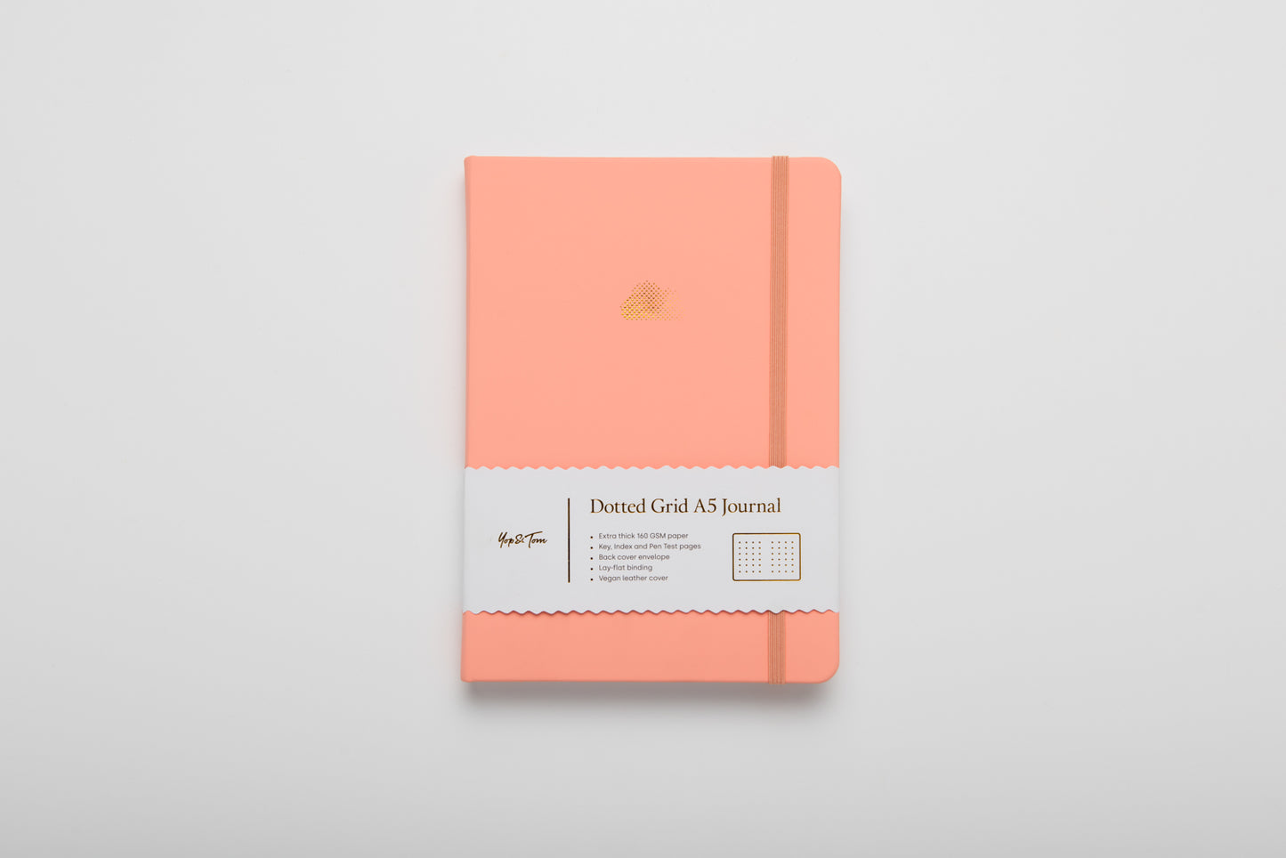 A5 DOT GRID JOURNAL - CLOUD - PASTEL PEACH