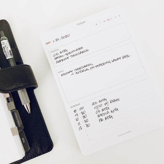 A5 SCHEDULE NOTEPAD