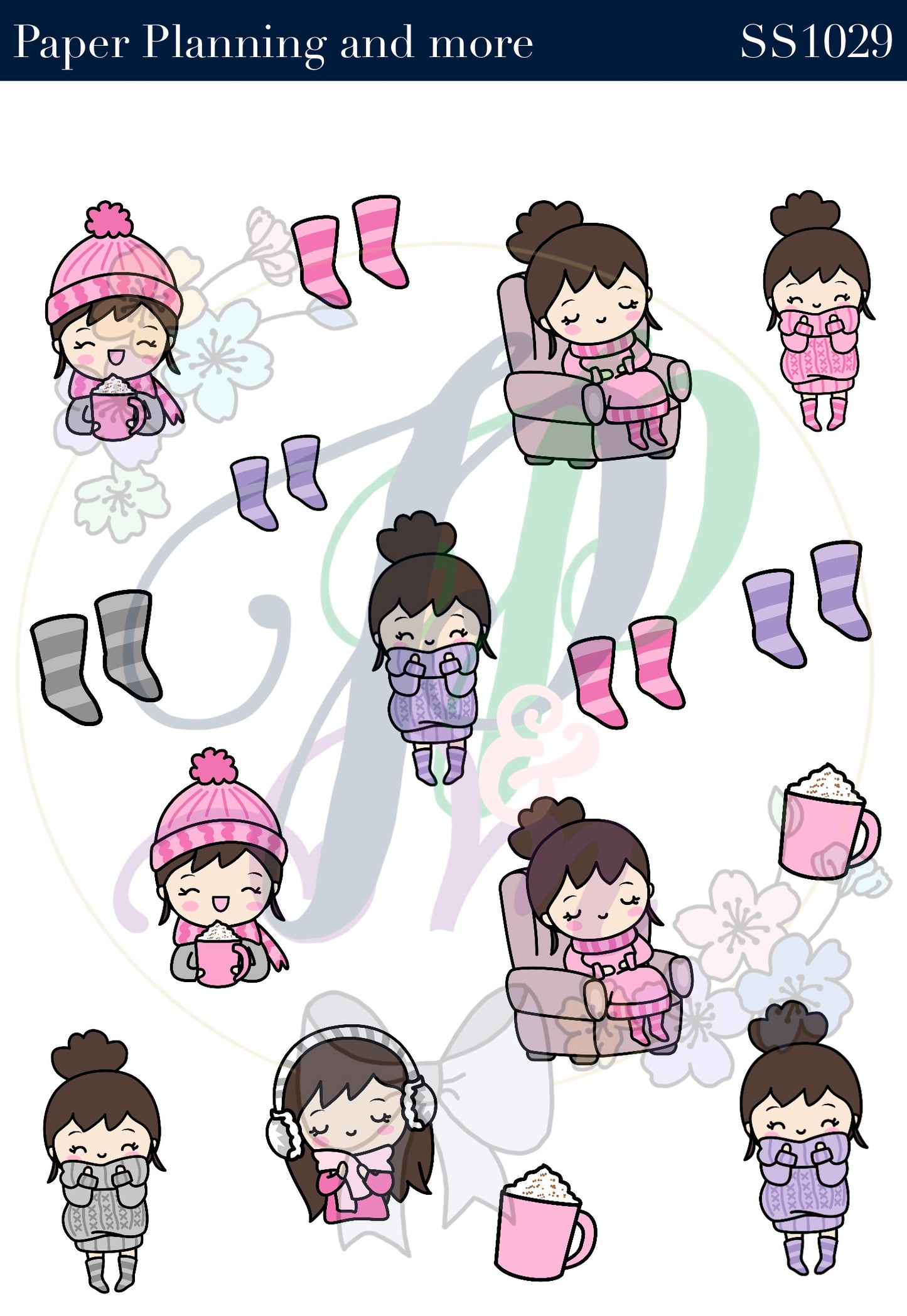 Cozy Winter Mornings Sticker Sheet