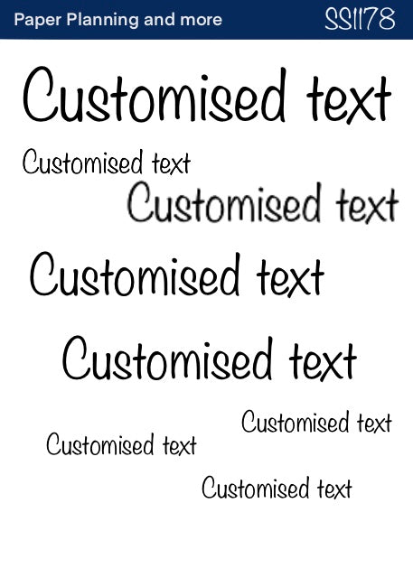 Customise Handwritten Sticker Sheet