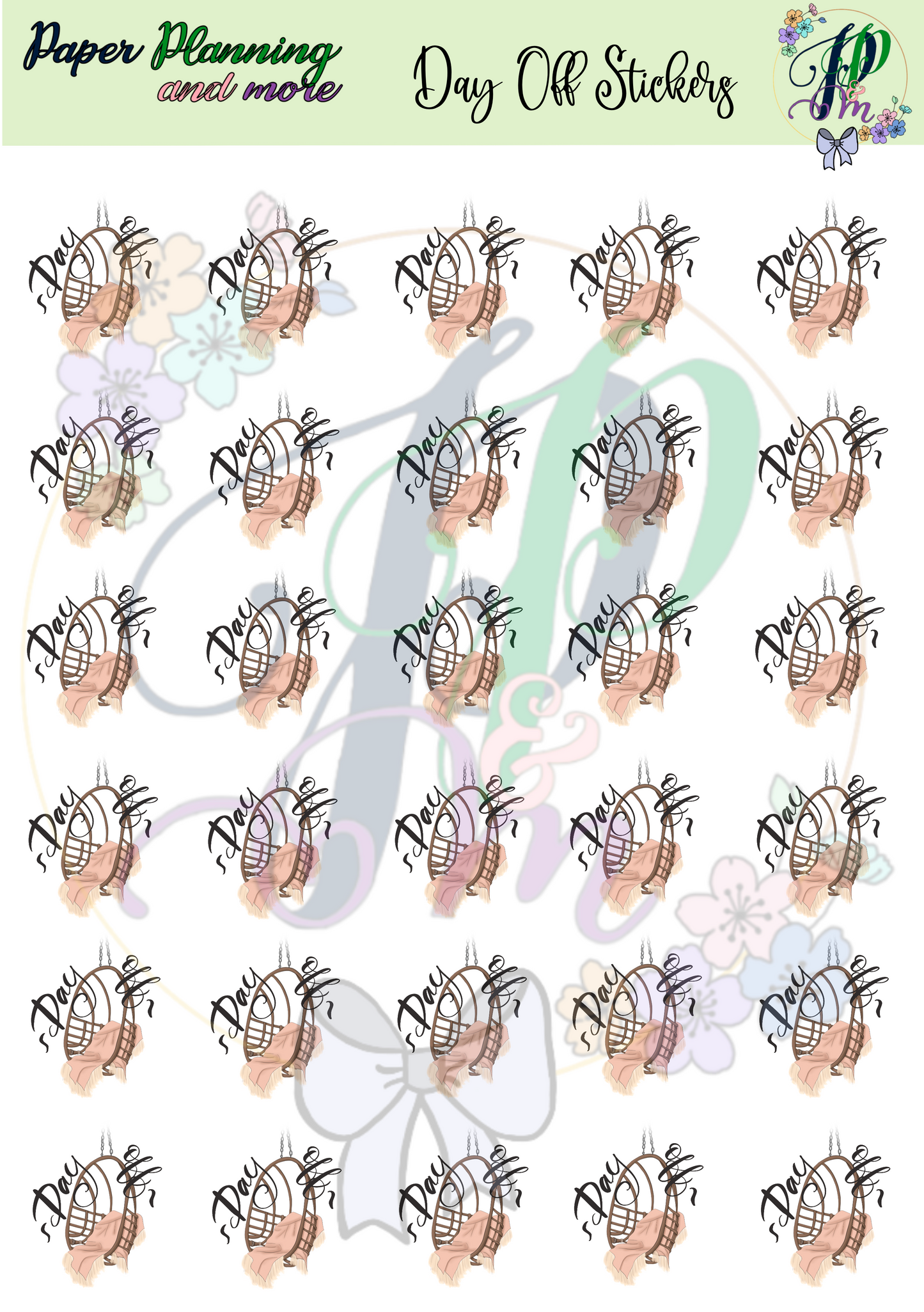 Day Off Sticker Sheet