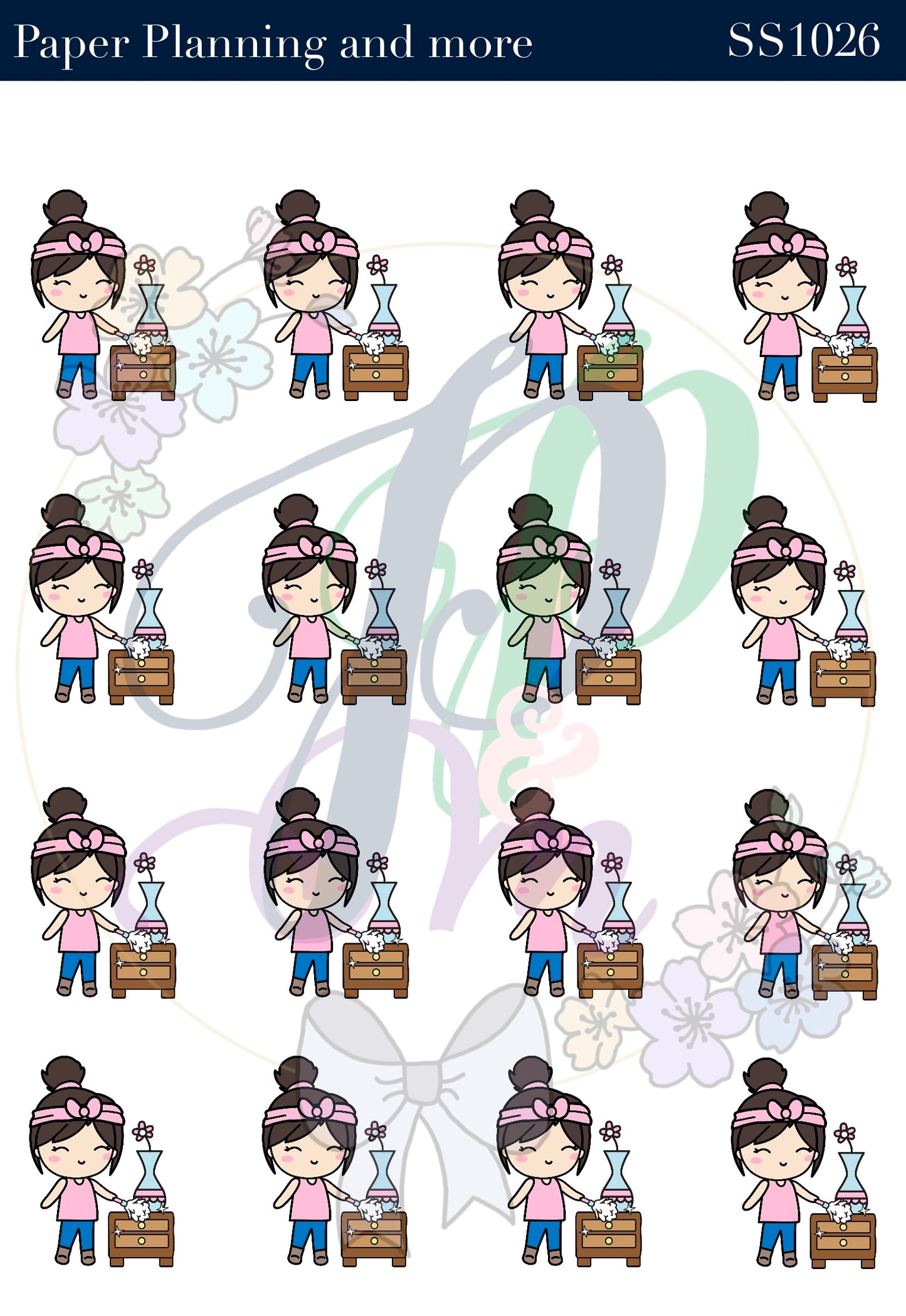 Dusting Brunette Sticker Sheet