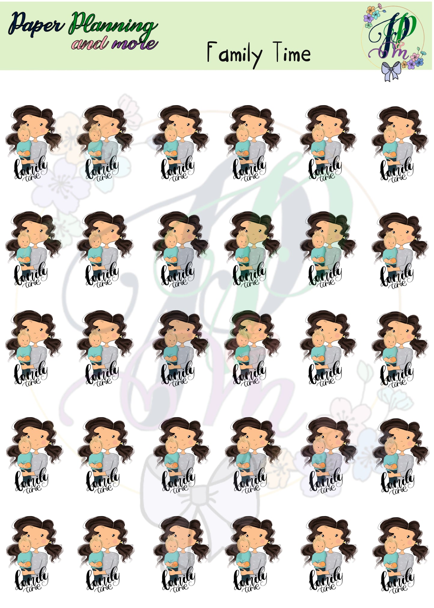 Family Time Sticker Sheet