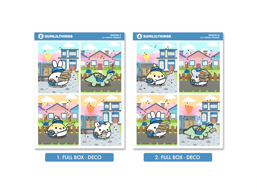 Lil' Postal Friends Decorative Kit (8 Pages) - GOLD FOIL