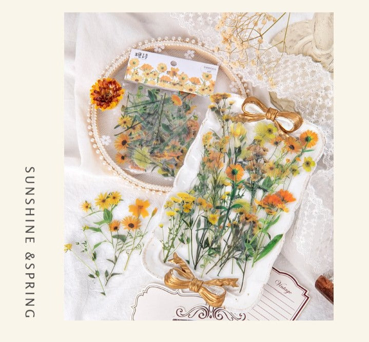Pressed Flowers PET Stickers