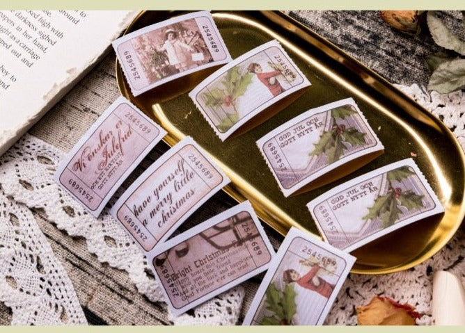 Retro Stamp Washi Sample