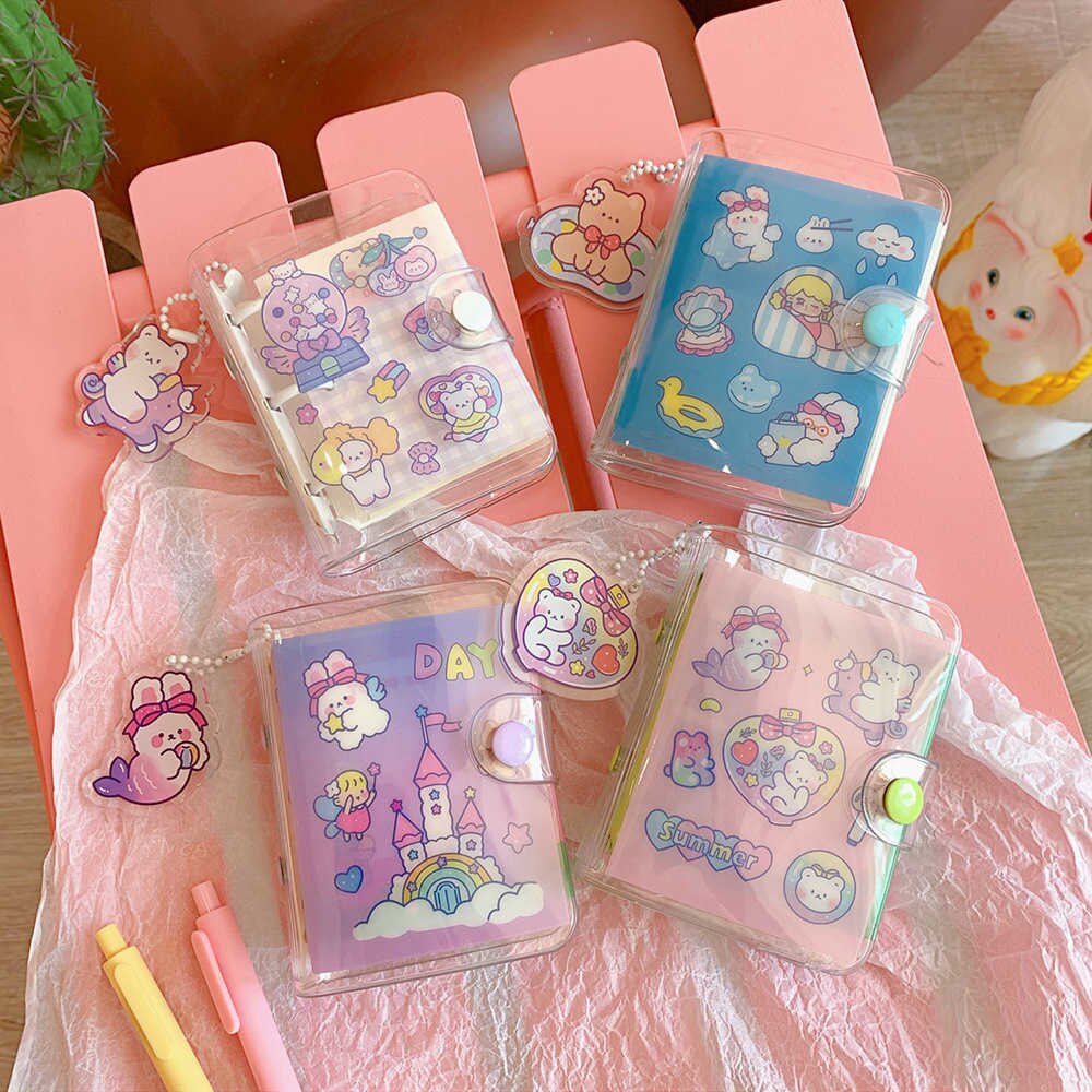 Kawaii Transparent Mini Ring Binder