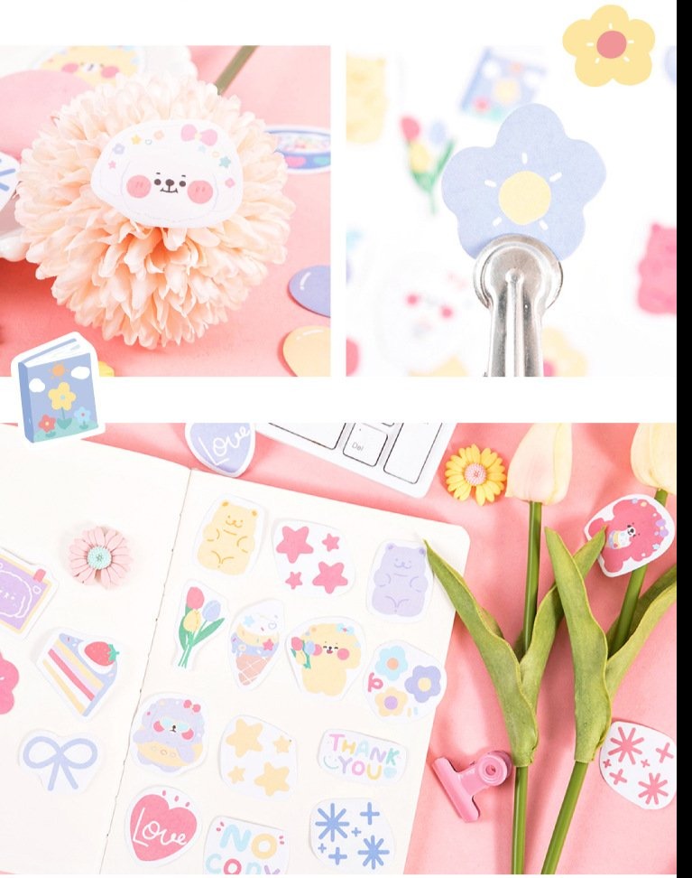 Kawaii Star Party Planner Stickers