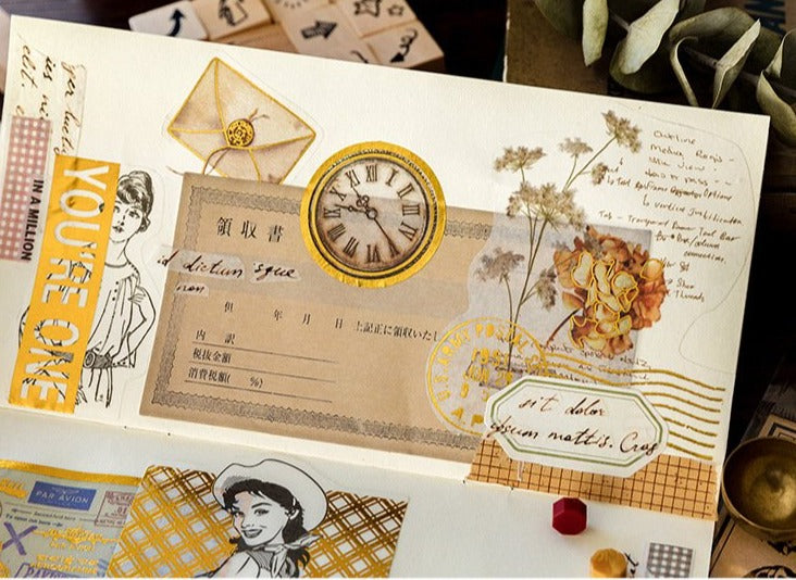Renaissance Series Gold Foiled Stickers