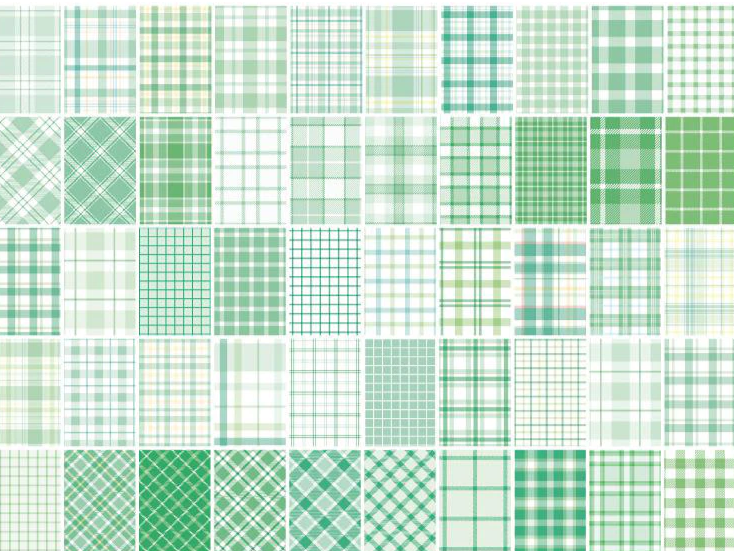 Grid Pattern Series Sticker Booklet
