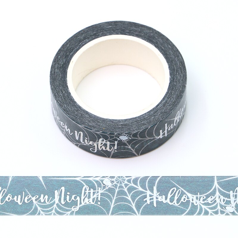 Halloween Night Silver Foiled Washi Tape