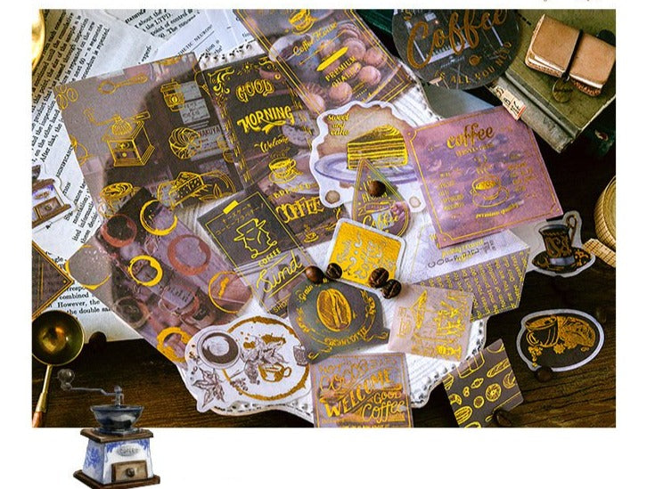 Renaissance Series Gold Foiled Stickers