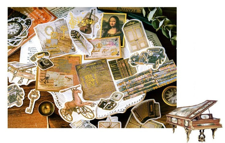 Renaissance Series Gold Foiled Stickers