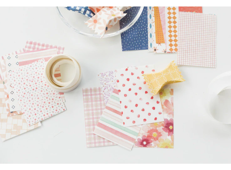 Patterned Scrapbooking Memo Pad