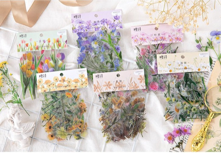 Pressed Flowers PET Stickers