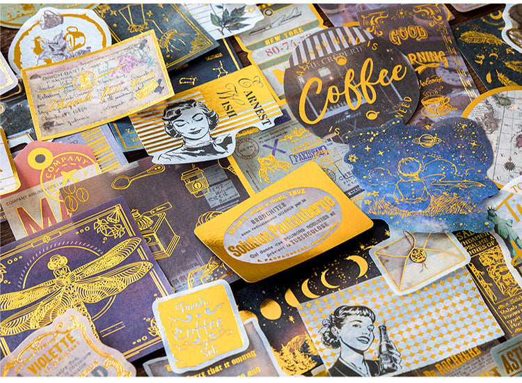 Renaissance Series Gold Foiled Stickers