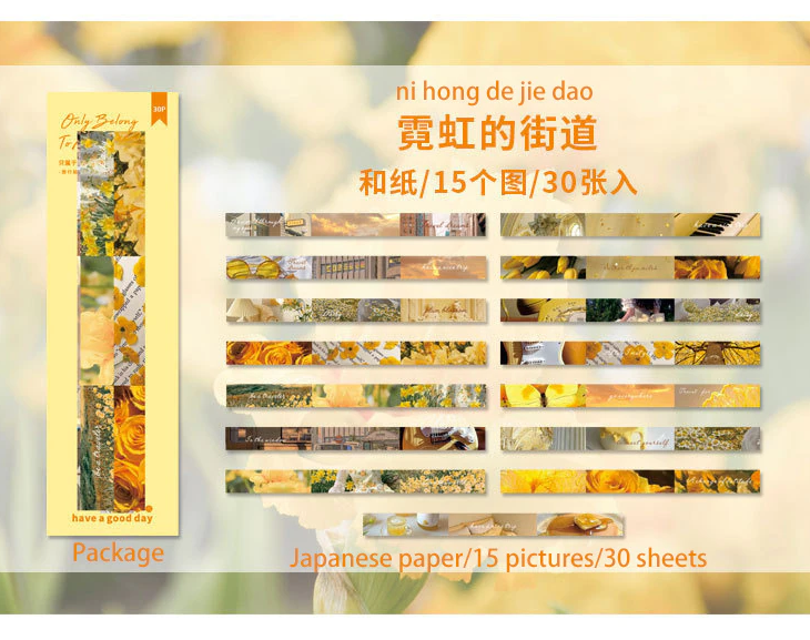 Travel Scenery Journal Scrapbooking Stickers