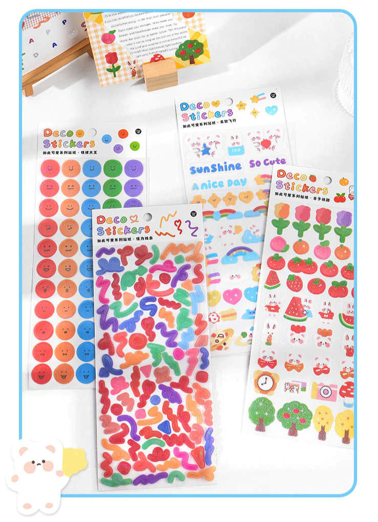 Colourful Confetti Glitter PET Sticker