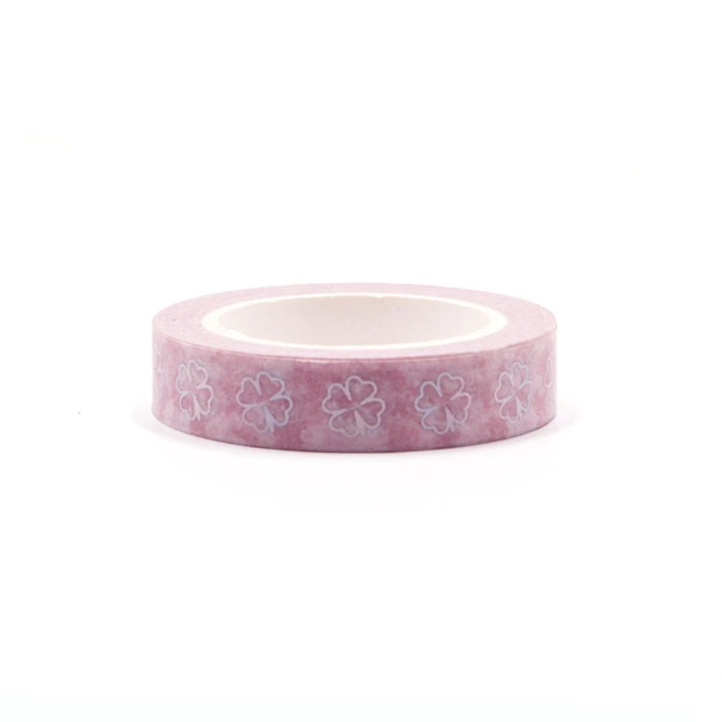 Lucky Clover Silver Foiled Washi Tape