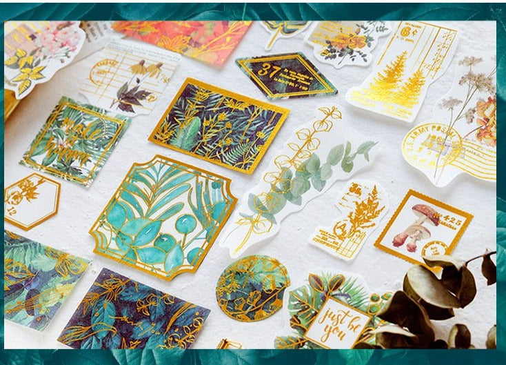 Renaissance Series Gold Foiled Stickers
