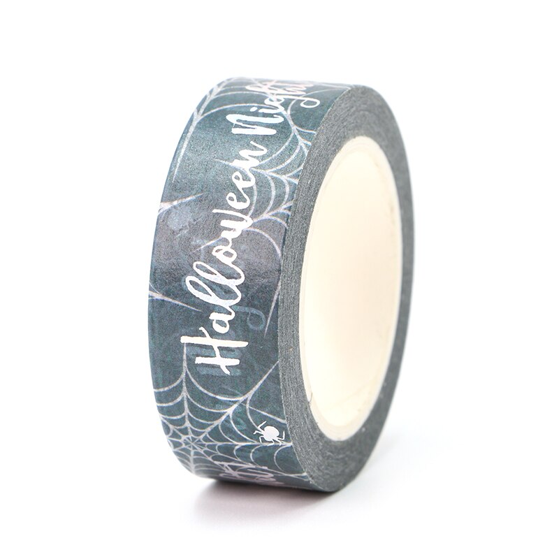 Halloween Night Silver Foiled Washi Tape