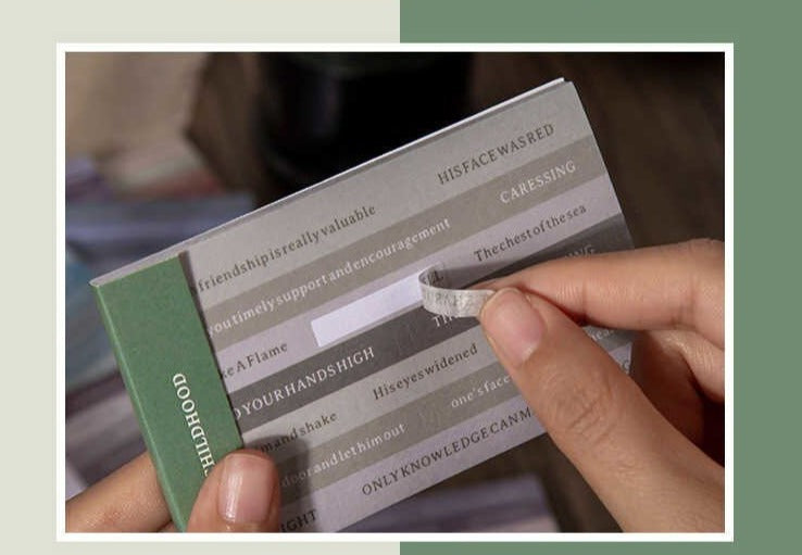 Retro English Library Series Sticker Booklet