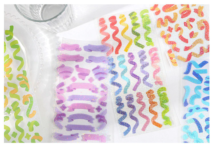 Confetti Glitter PET Sticker