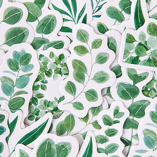 Green Leaves Planner Stickers
