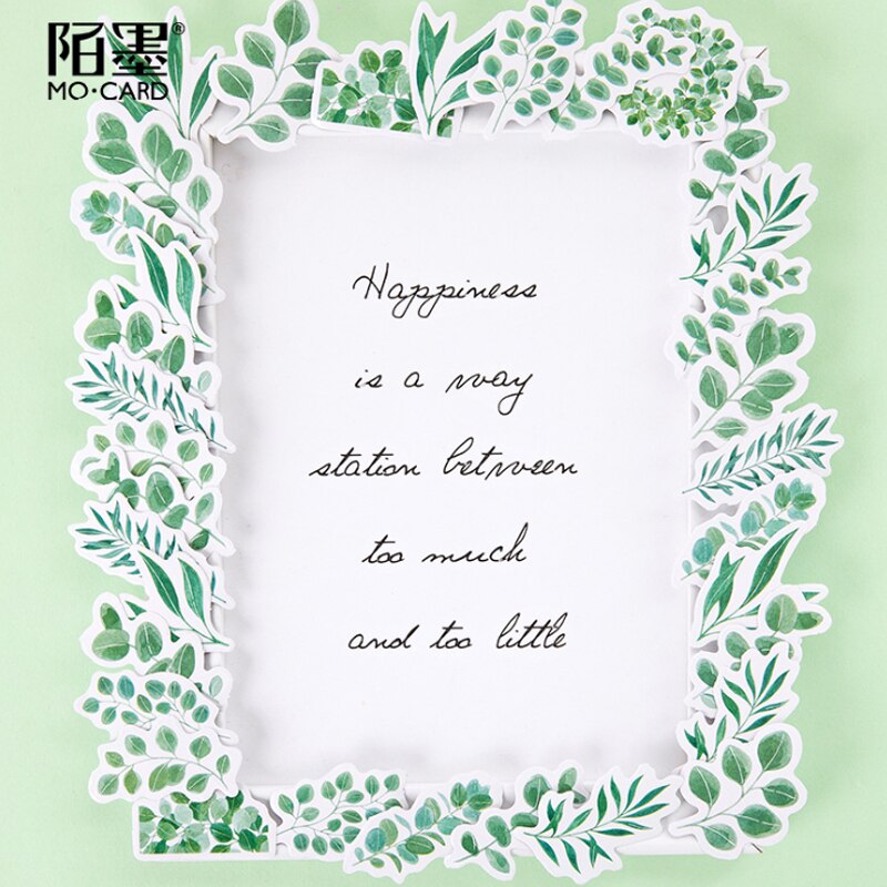 Green Leaves Planner Stickers