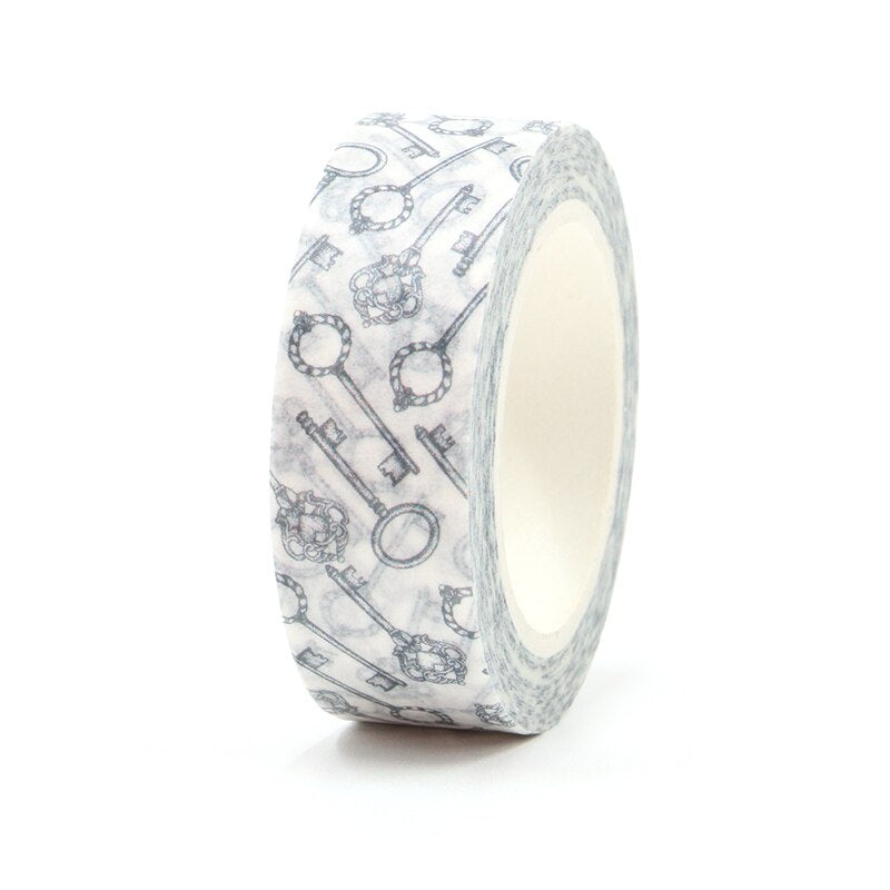 Vintage Key Pattern Washi Tape