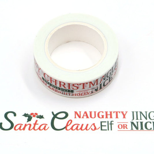 Christmas Wishes Washi Sample