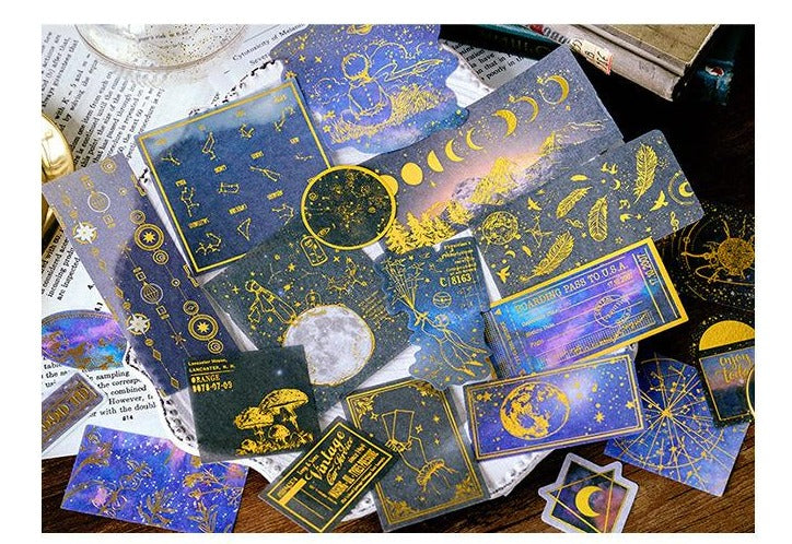 Renaissance Series Gold Foiled Stickers