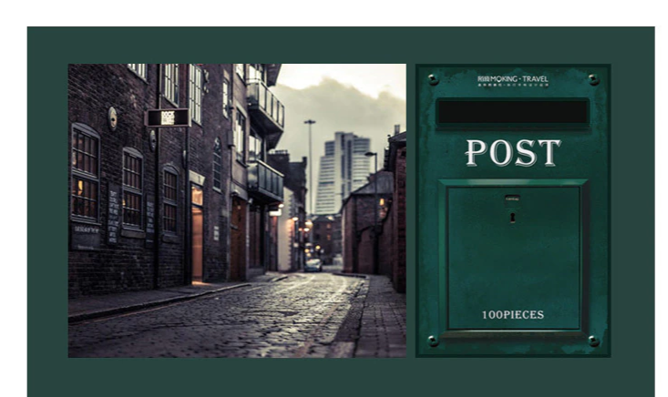 Little Postbox Retro Stamp Sticker Series
