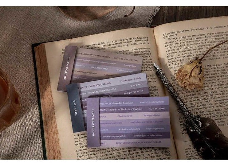 Retro English Library Series Sticker Booklet