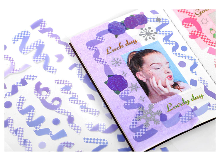 Checkered Confetti Stickers