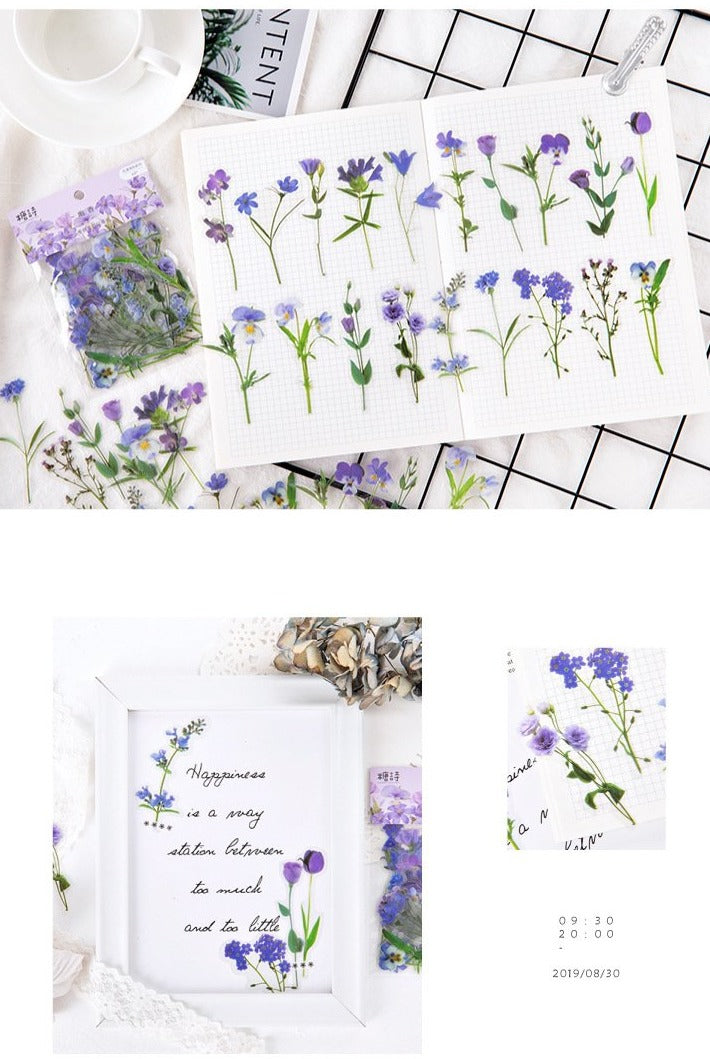 Pressed Flowers PET Stickers