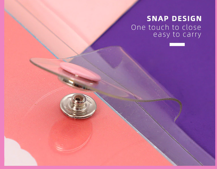Cute Bear Transparent Ring Binder