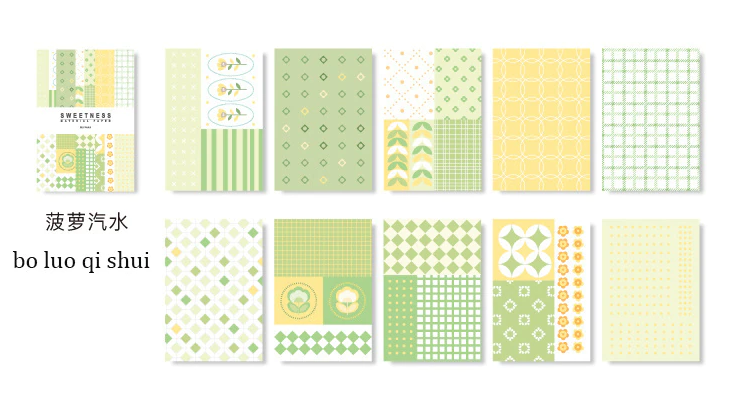 Patterned Scrapbooking Memo Pad
