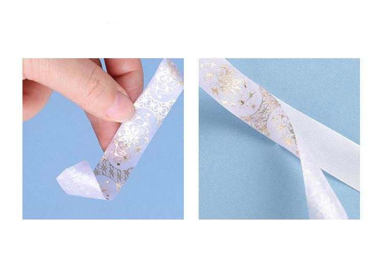 Blooming Flowers Gold Foiled Washi Tape