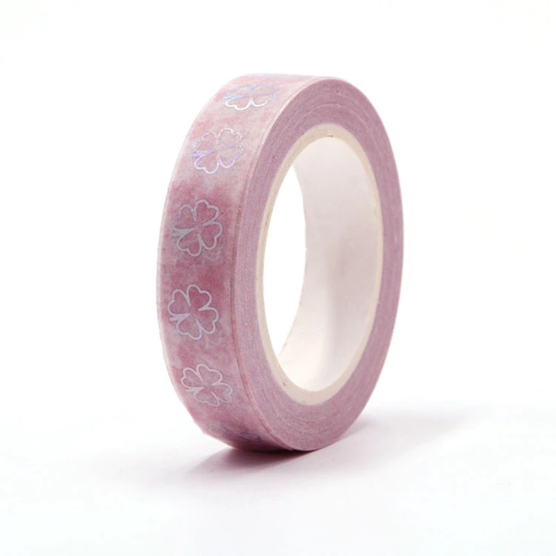Lucky Clover Silver Foiled Washi Tape