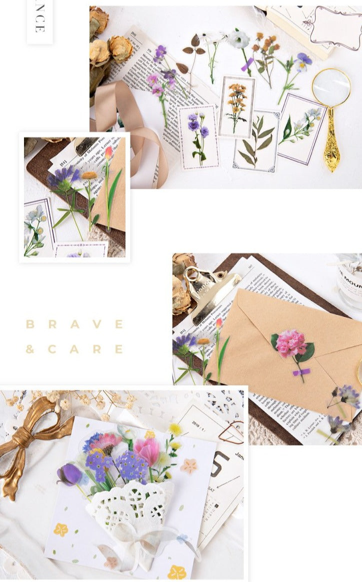 Pressed Flowers PET Stickers