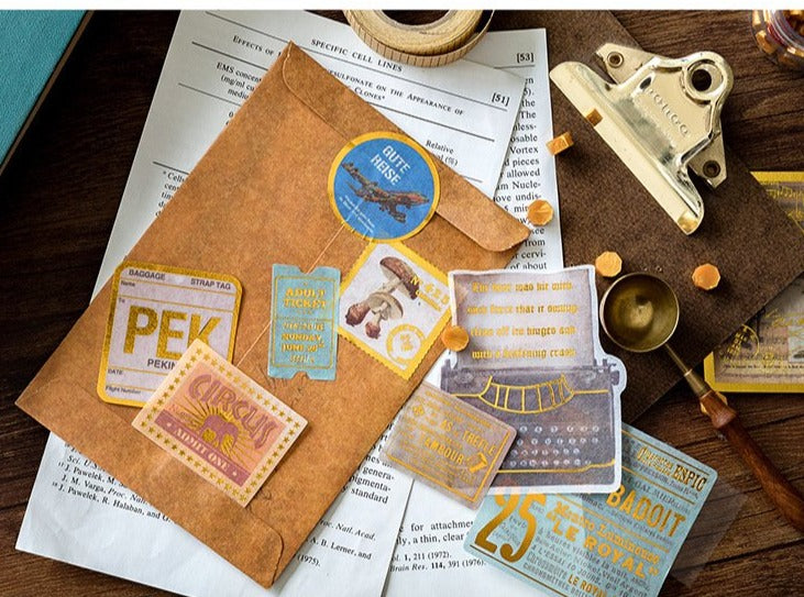 Renaissance Series Gold Foiled Stickers