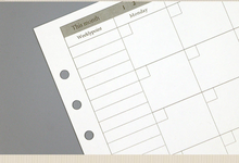 Load image into Gallery viewer, Transparent Ring Binder Inserts- Monthly Plan
